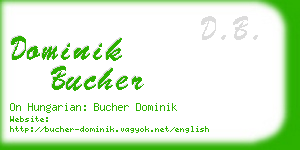 dominik bucher business card